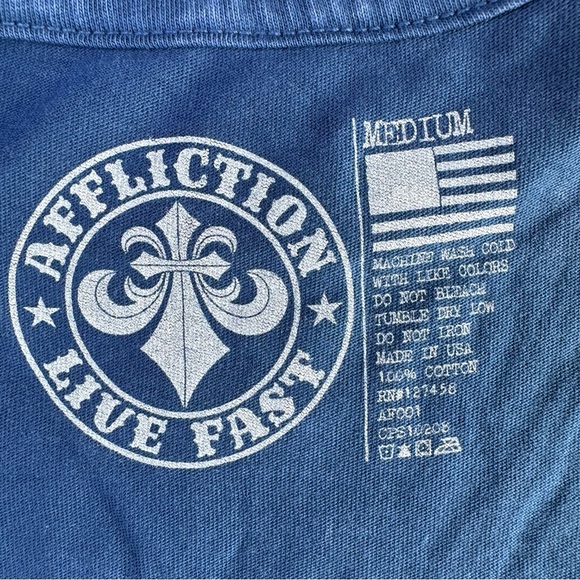 Affliction Women’s Short Sleeve Graphic T-Shirt -Size: Medium -NWT - Picture 10 of 10